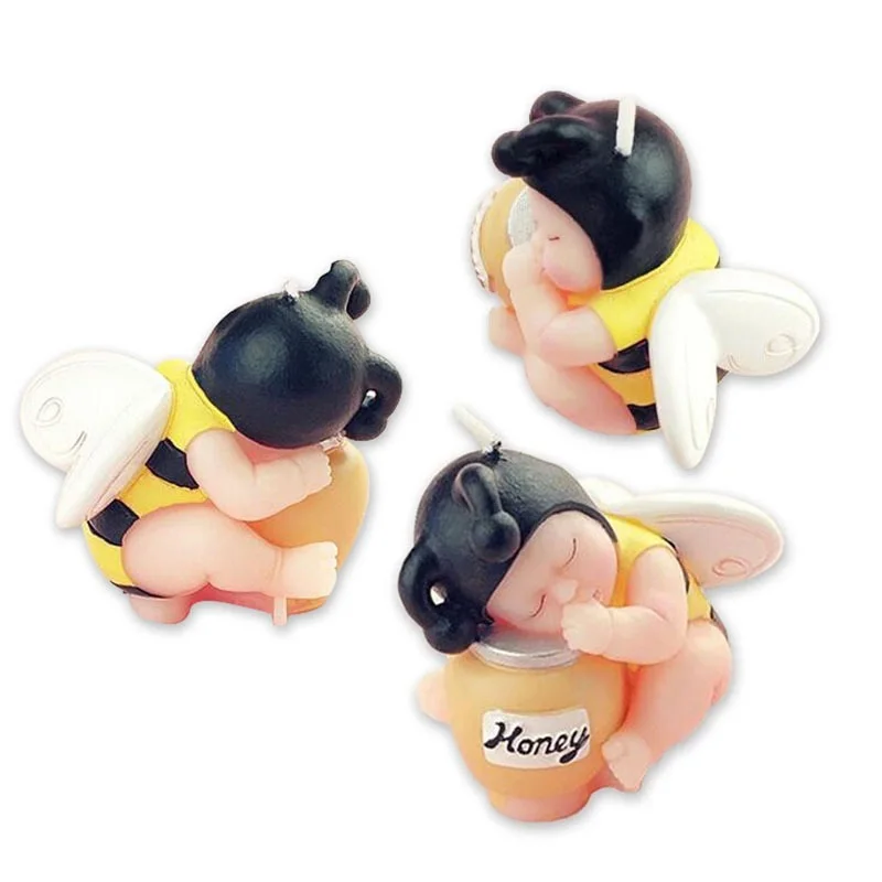 Fusimai 3d Honeybee Fondant Cake Decorated Silicon Mould Bee Pattern Silicone Hand Made Soap Molds