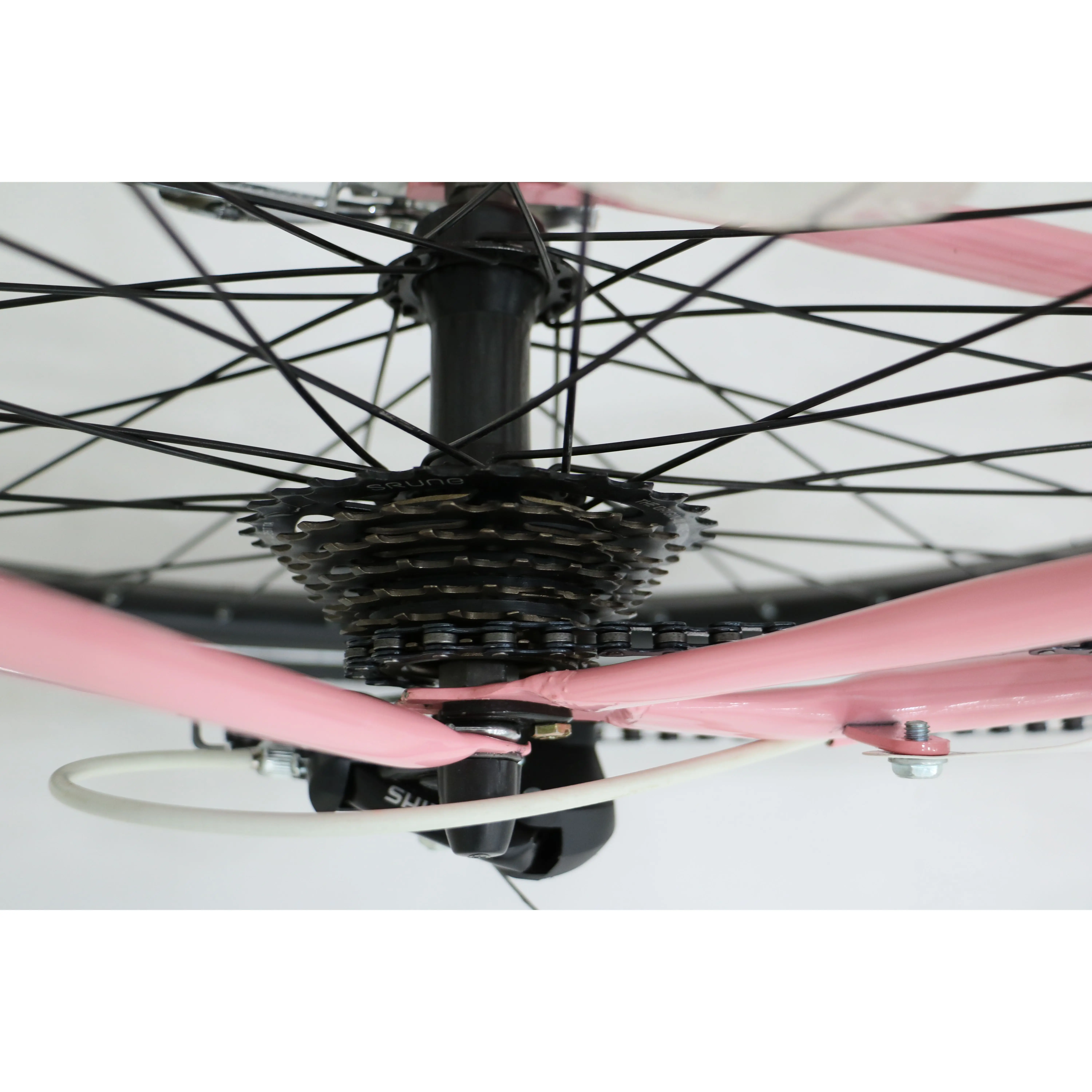 Wholesale 24-Inch Single Speed City Bike with Double V Brake Steel Frame and Aluminum Alloy Rim Popular Style for Adults