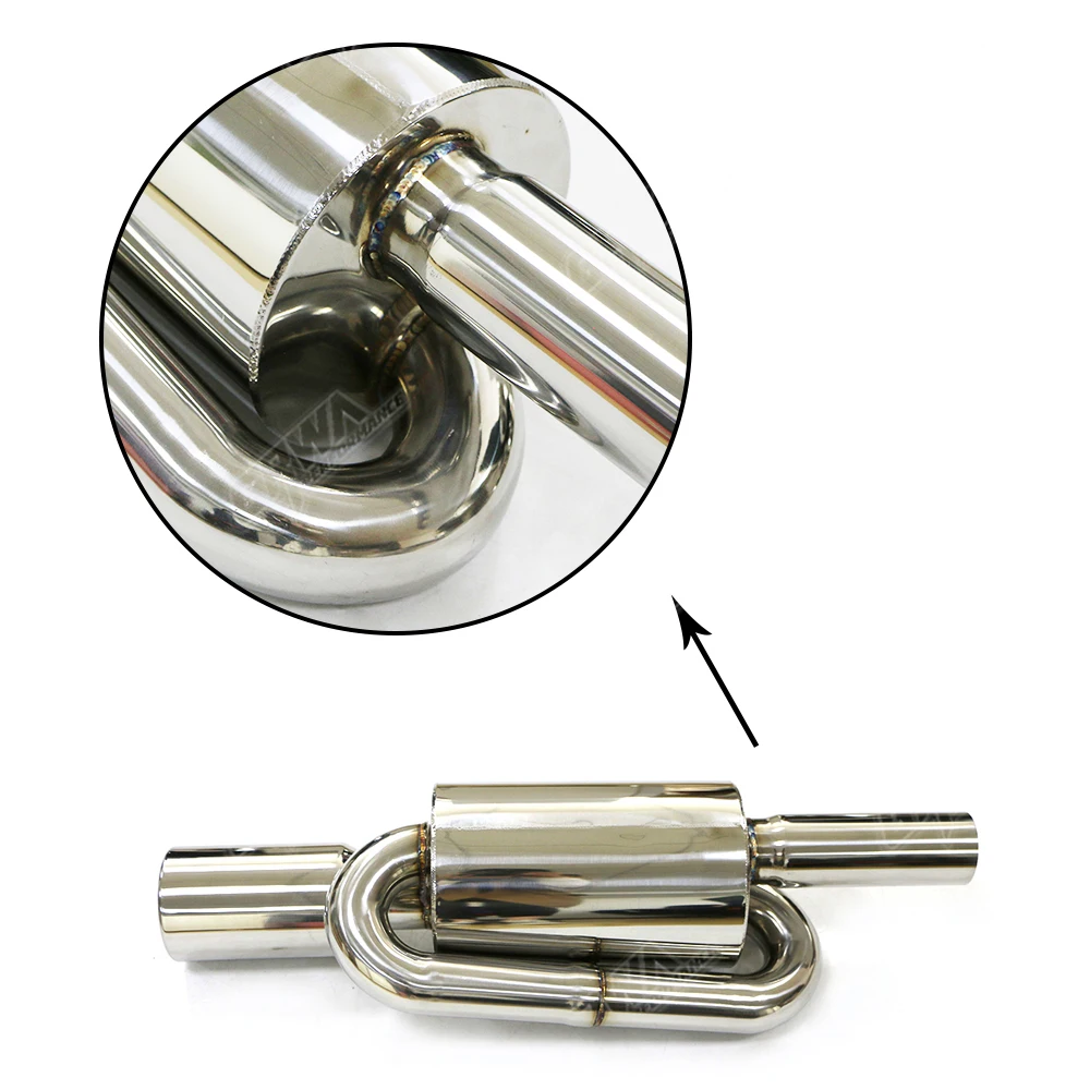 Auto part high performance exhaust mufflers for mugen