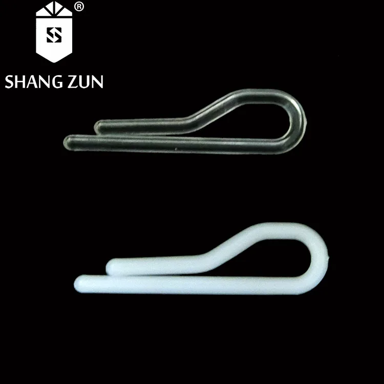 Factory spot wholesale shirt clip white toothless transparent clip garment packaging accessories fixing clip