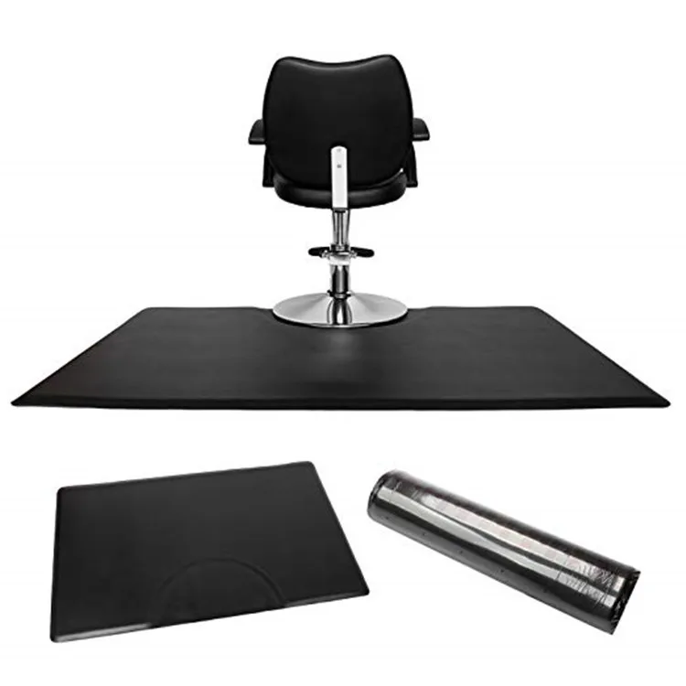 Barber chair PU anti-slip mat anti-fatigue decompression foot mat barber special hair salon floor mat