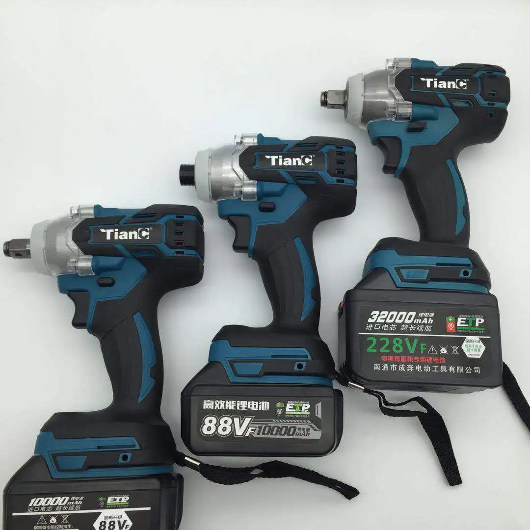 Пользовательский Многофункциональный ударный электрический ключ с литиевой батареей, бесщеточный торцевой ключ