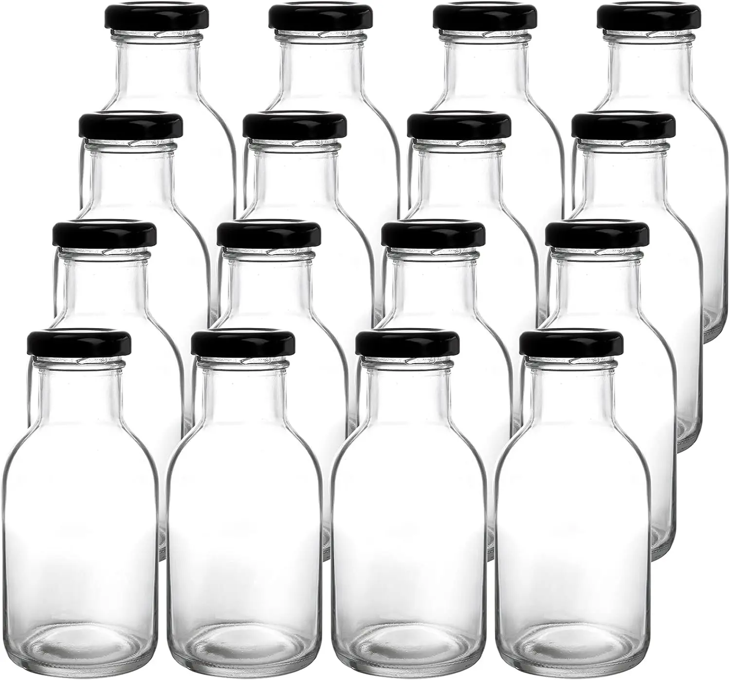 Empty 250ML 350ML 8oz 11oz Hot Sauce Chilli Glass Bottle for Salad Dressing Tomato Sauce Ketchup Bottle With Lids