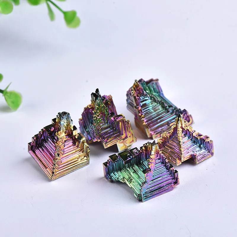 Wholesale Natural Fancy Bismuth tower Mineral Ore Bismuth Crystals