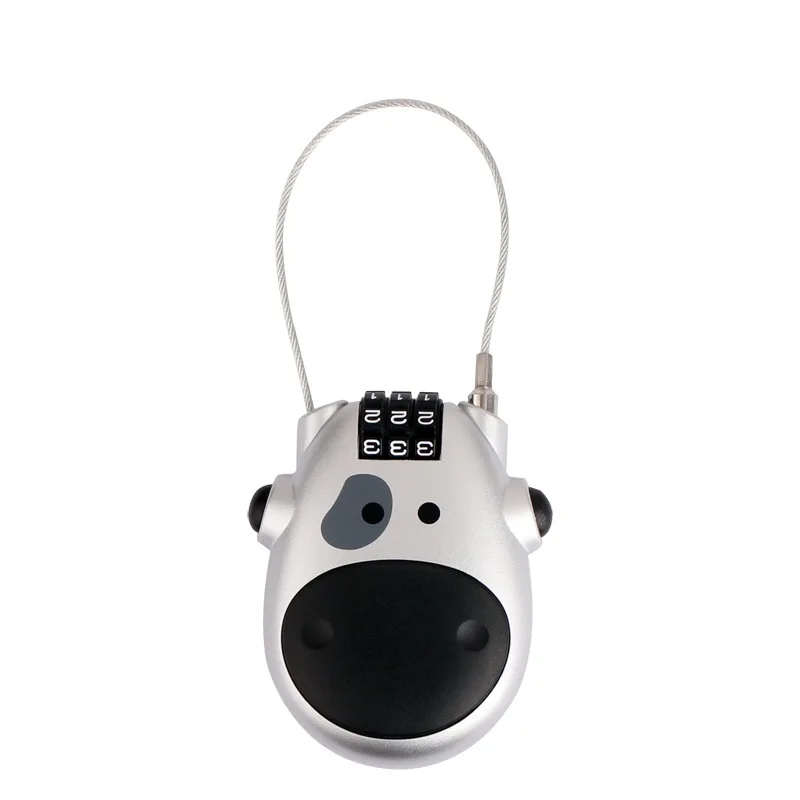 Universal Motorcycle Helmet Password Lock Telescopic Wire Rope Steel Cable Code Lock Suitcase Car Sled Helmet Password Lock