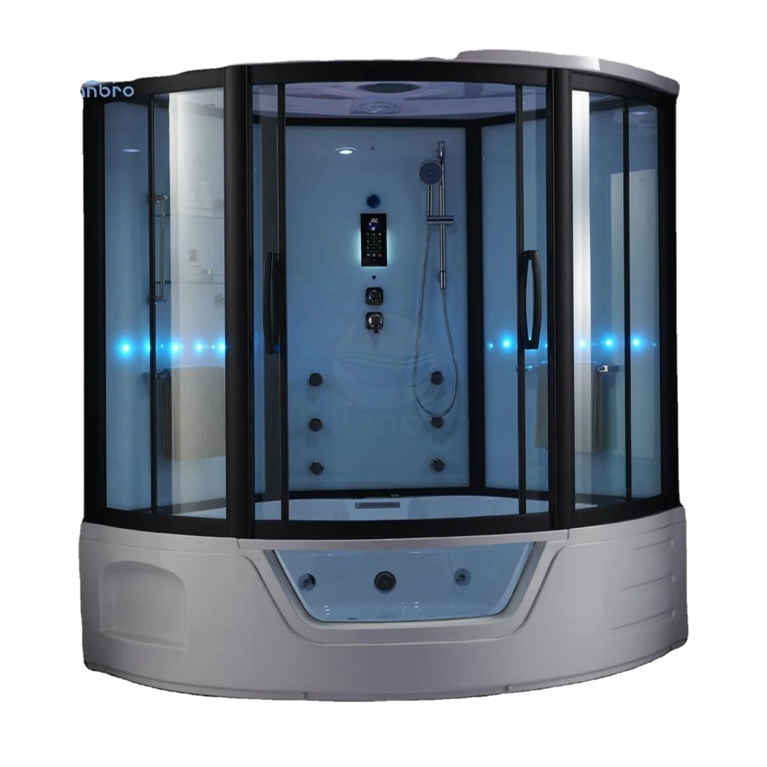 Паровая душевая кабина с гидромассажной ванной
