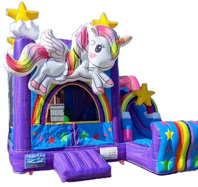 
moonwalk unicorn jumper bouncy castle unicorn inflatable bouncer bounce house water slide with pool for kid party combo 