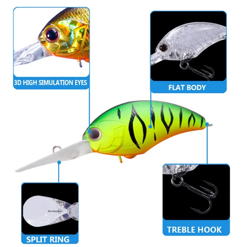 Hot Sale 90mmm 12g Factory Sell New Design Japan Style  Classic Hard Fishing Lure Floating Crankbait
