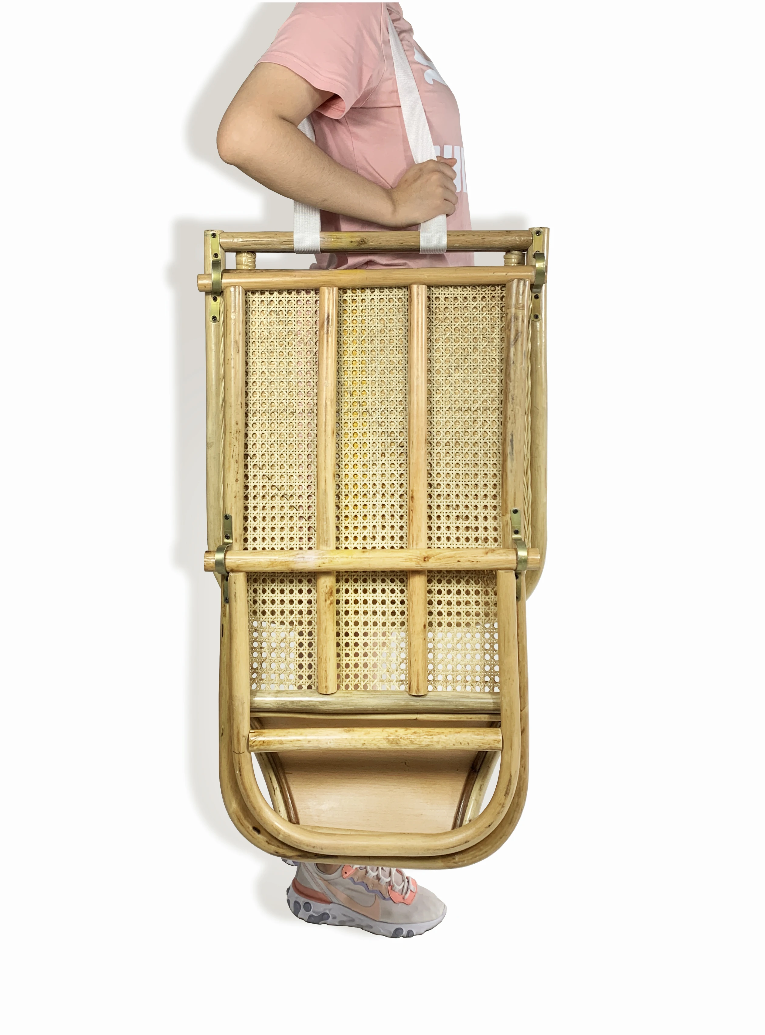 Лидер продаж, уличный портативный складной стул из ротанга, роскошный пляжный стул, стул от солнца на заказ