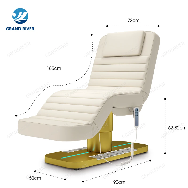 Professional massage stretcher facial bed beauty salon massage bed for eyelash backrest adjustable facial chair luxury