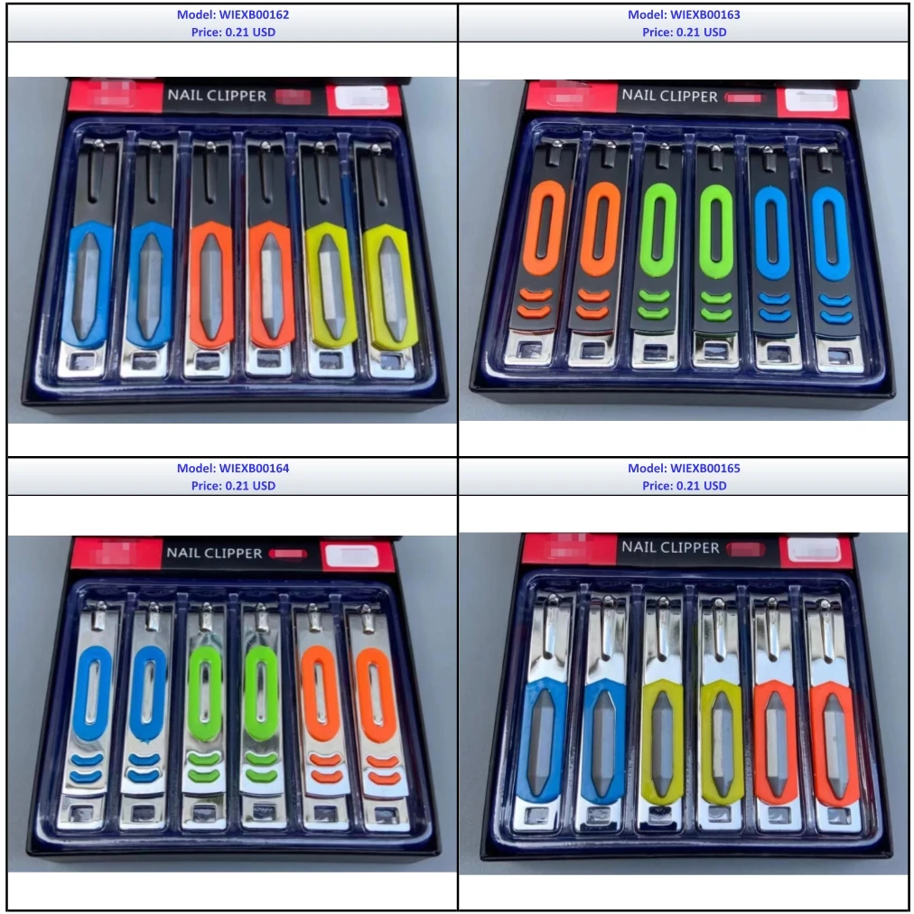 Nail Trimmers Wholesale 12pcs/box Manicure Set Pedicure Care Tools Popular Professional Gold Metal Alloy Nail Clipper Kit