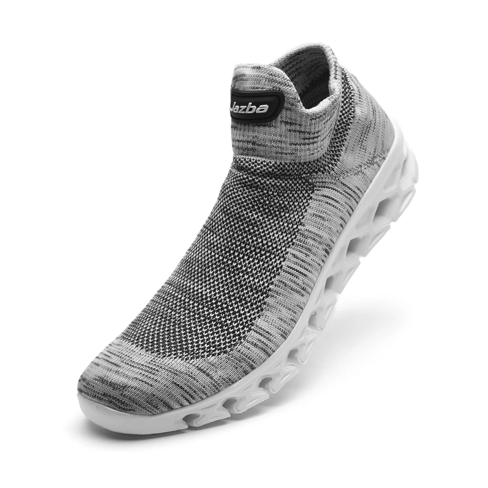 Hot Selling Black Fly Knit Comfortable Slip On Fashion Men Casual Shoes