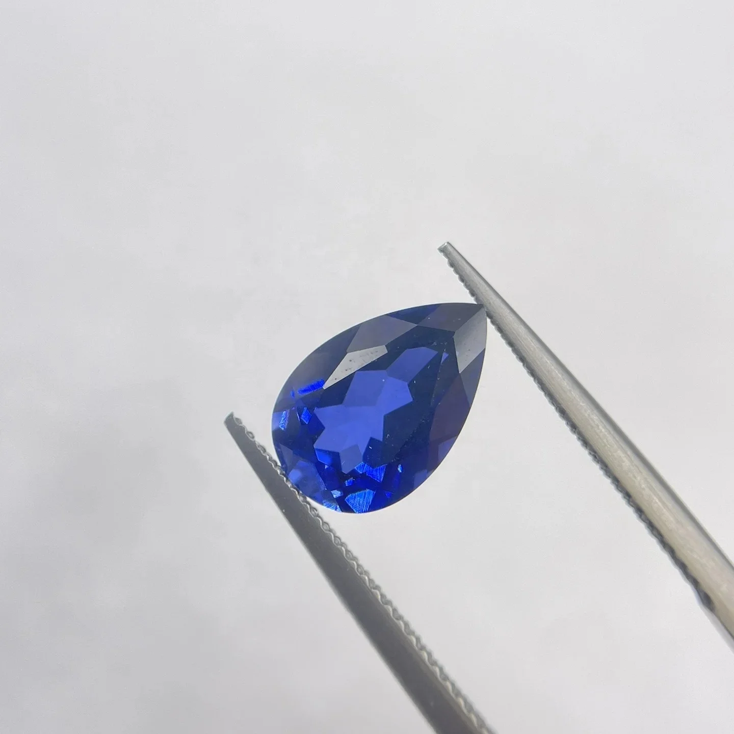 Factory Direct Sales Corundum Gemstones Stones 7*10mm Lab Grown Royal Blue Loose Sapphire Gemstones