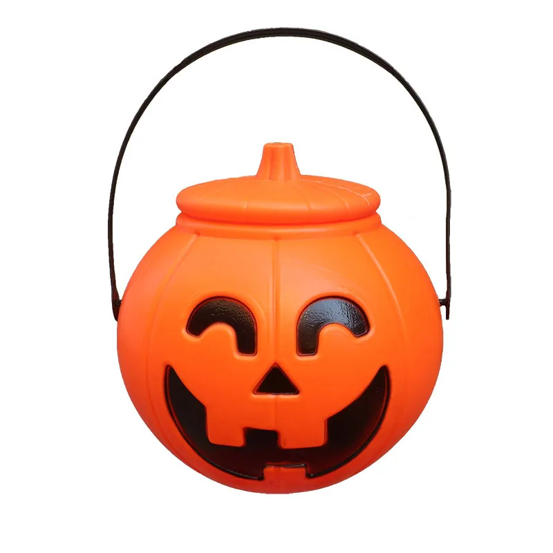 Pumpkin Lantern Halloween Colorful Music Voice Control Pumpkin Large Candy Jar Ghost