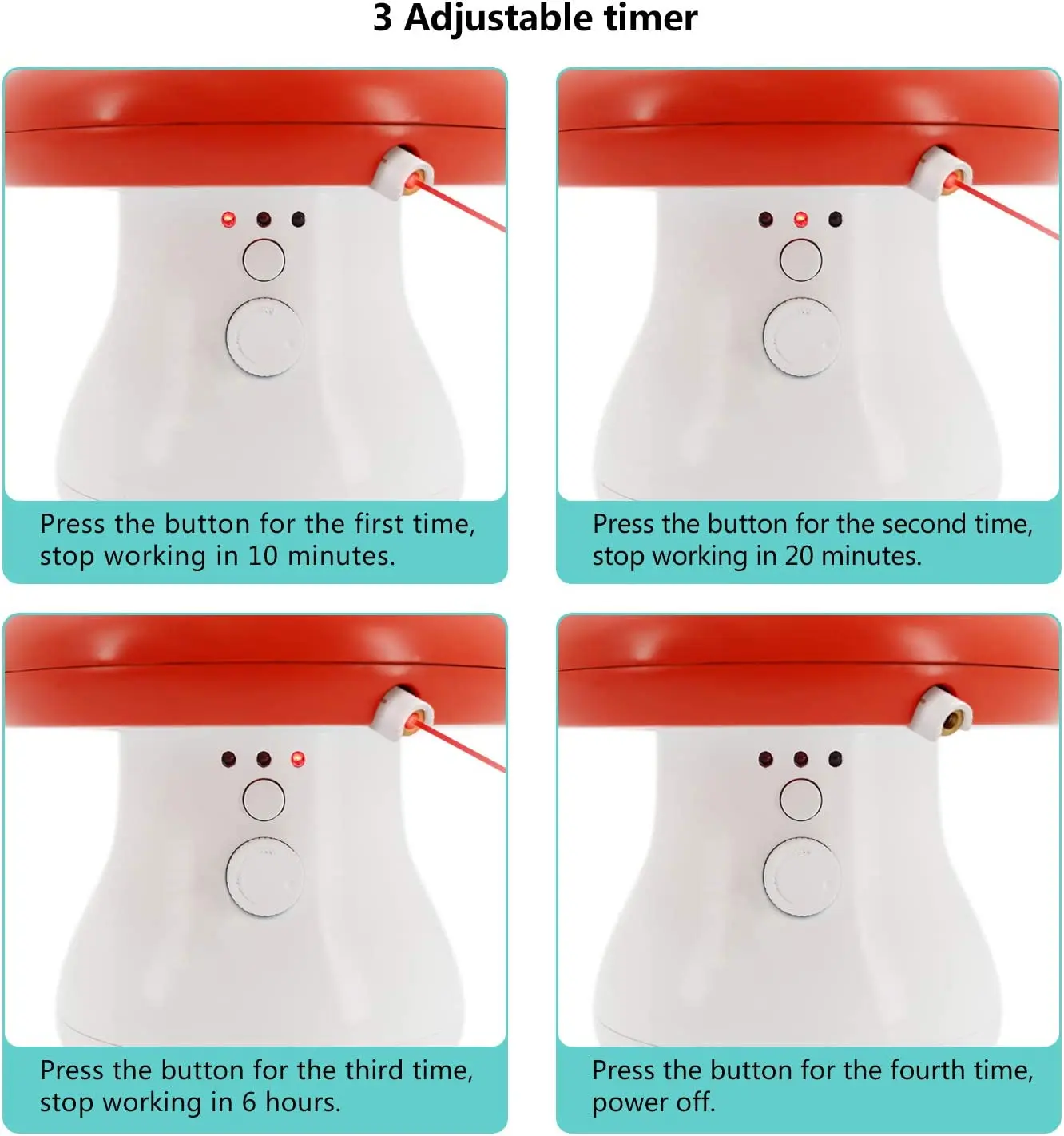 360 Degree Automatic Chasing Cat Laser Toy Realistic Fluttering Butterfly 2 in 1 Electronic Cat Toy