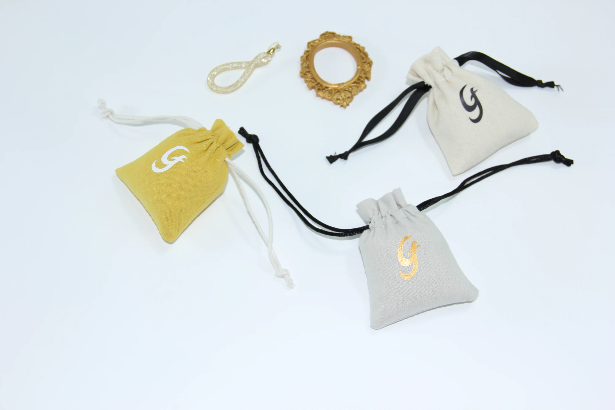 Eco-Friendly Canvas  Packing Storage Pouches  Cotton Drawstring Bag Jewelry Pouch Candy Wedding Gifts Cosmetic Storage Ba