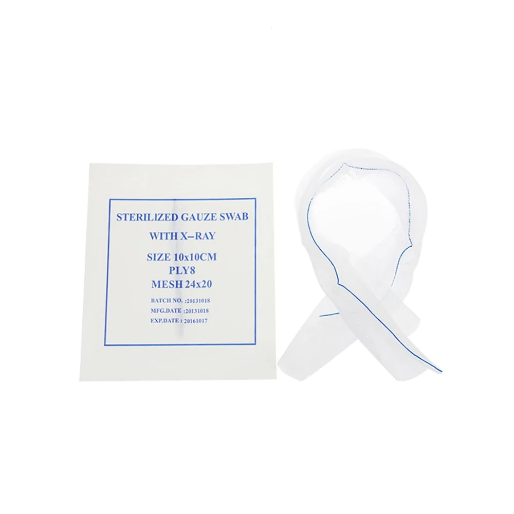 Wholesale Non Woven Swab Absorbent Sterile Surgical Medical Pad Sponge Non-woven Fabric Gauze Swabs 100 pieces Goldenwell