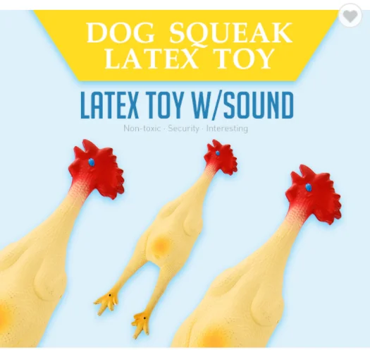 Favorite Price Natural Latex Rubber Christmas Chicken Pet Toy For Dogs