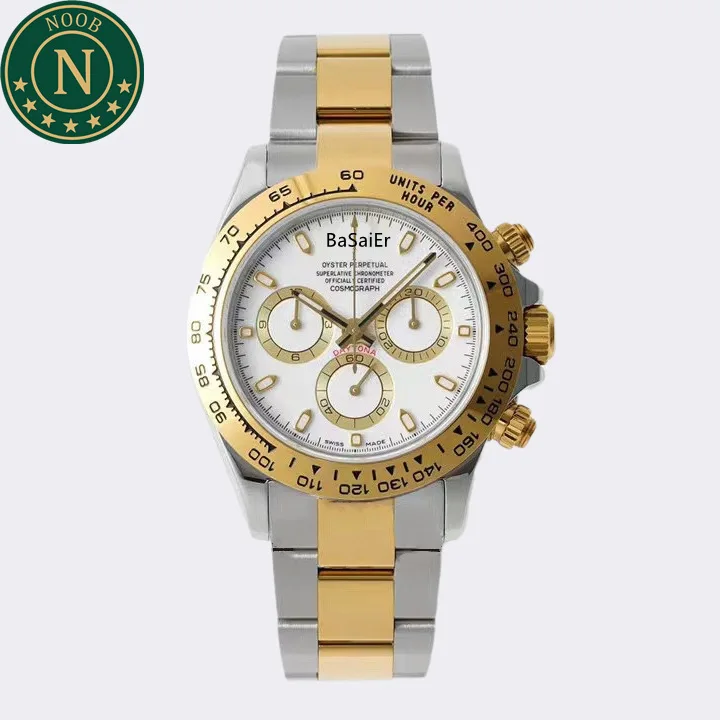 Noob Factory 4130 хронограф часы 904L нержавеющая сталь сапфировое стекло водонепроницаемые Роскошные Daytonaes