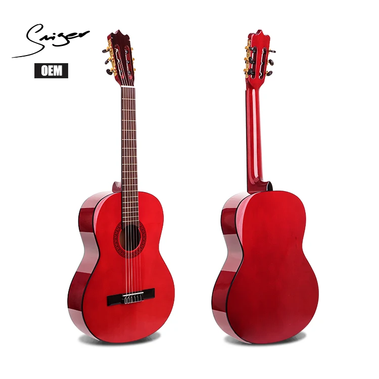 Smiger new high-gloss 39 inch spruce top Flamenco classical Guitar for sale