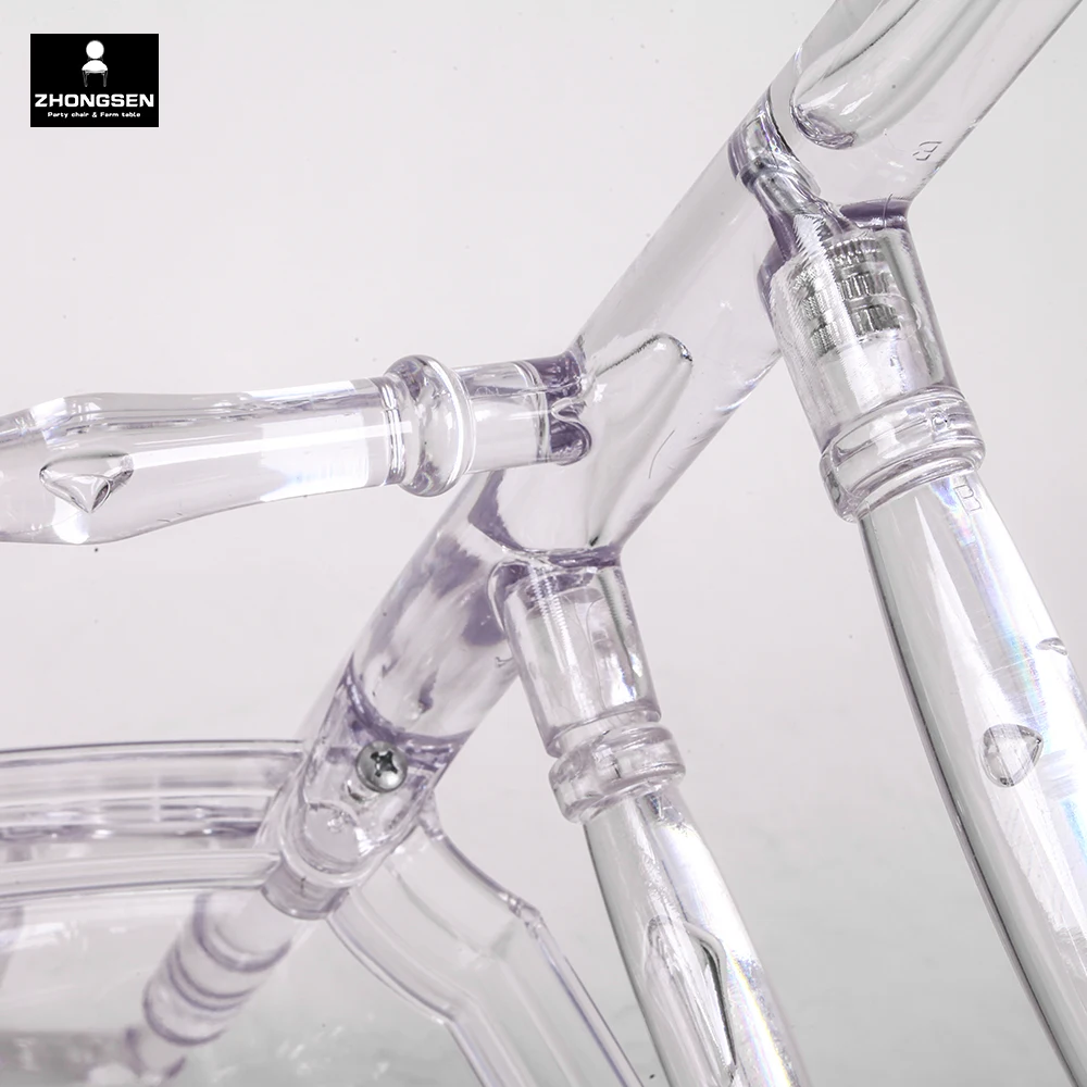 New Design Wholesale Clear Resin Napoleon Made in China Factory for Dining  Hotel  Event  Wedding