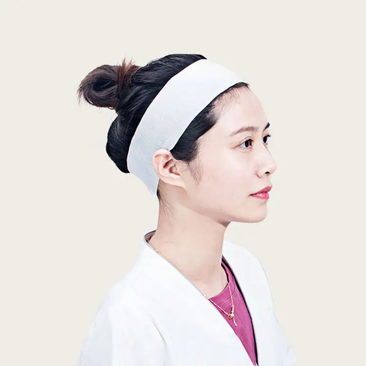 LUMA Wholesales Disposable Non-Woven Spa Wash Face Hairband Beauty Salon Special Face Wash Non-woven No-wash Headband