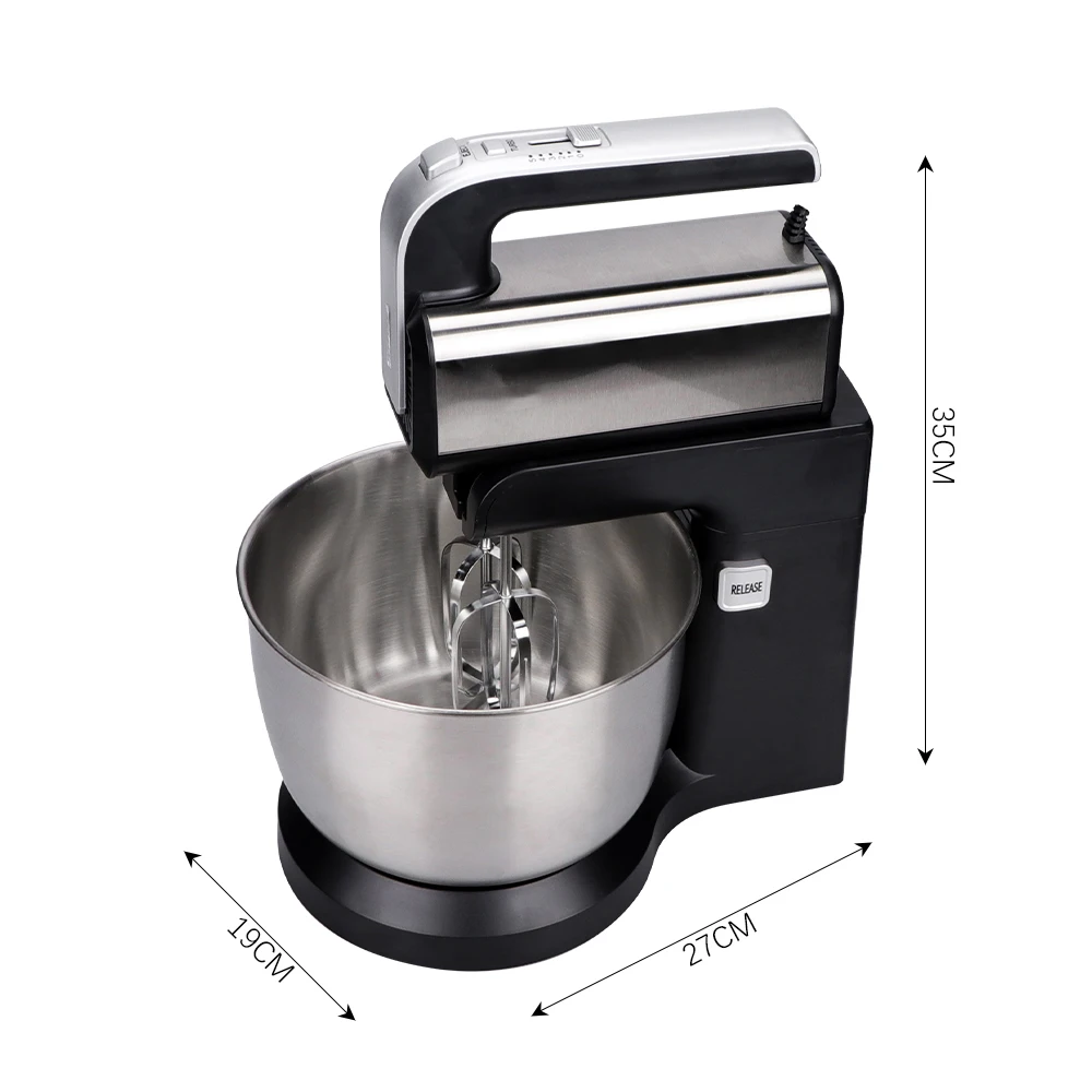 Stand Mixer 800W Dough Hook Mixing Beater Electric Dough Mixer With Stainless Steel Bowl and Whisk