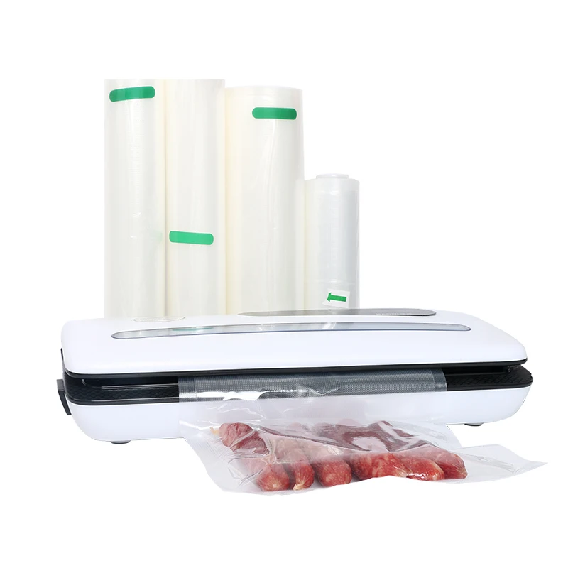 Custom Vaccum Plastic Packaging Barrier Roll Frozen 7 Layer Smooth Nylon Food Rice Fish Chicken Meat Vacuum Sealer Bags