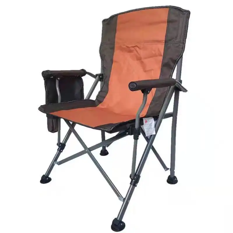 Easy storage Oxford fabric high-end indoor and outdoor folding fishing chairs portable oversized armrest picnic camping chairs