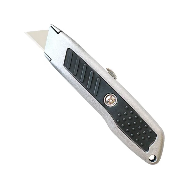 Aluminum Alloy Utility Knife Trapezoidal Utility Knife Auto Lock Large  Knife