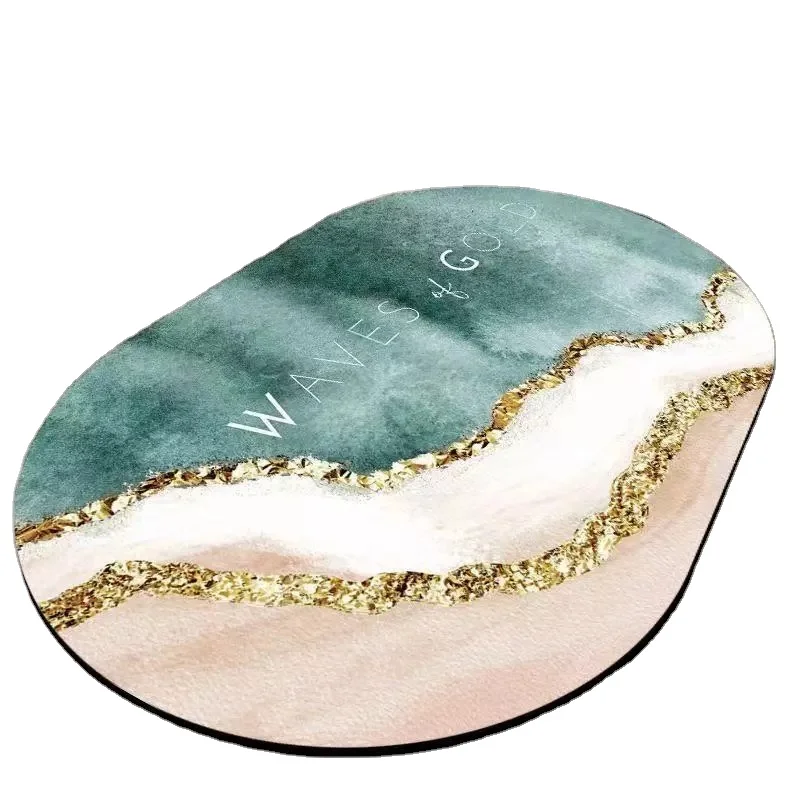 Bathroom Water Absorbent Rubber Door Mats Diatom Mud Floor Mat Kitchen Carpet Anti Slip Diatomite Bath Mat