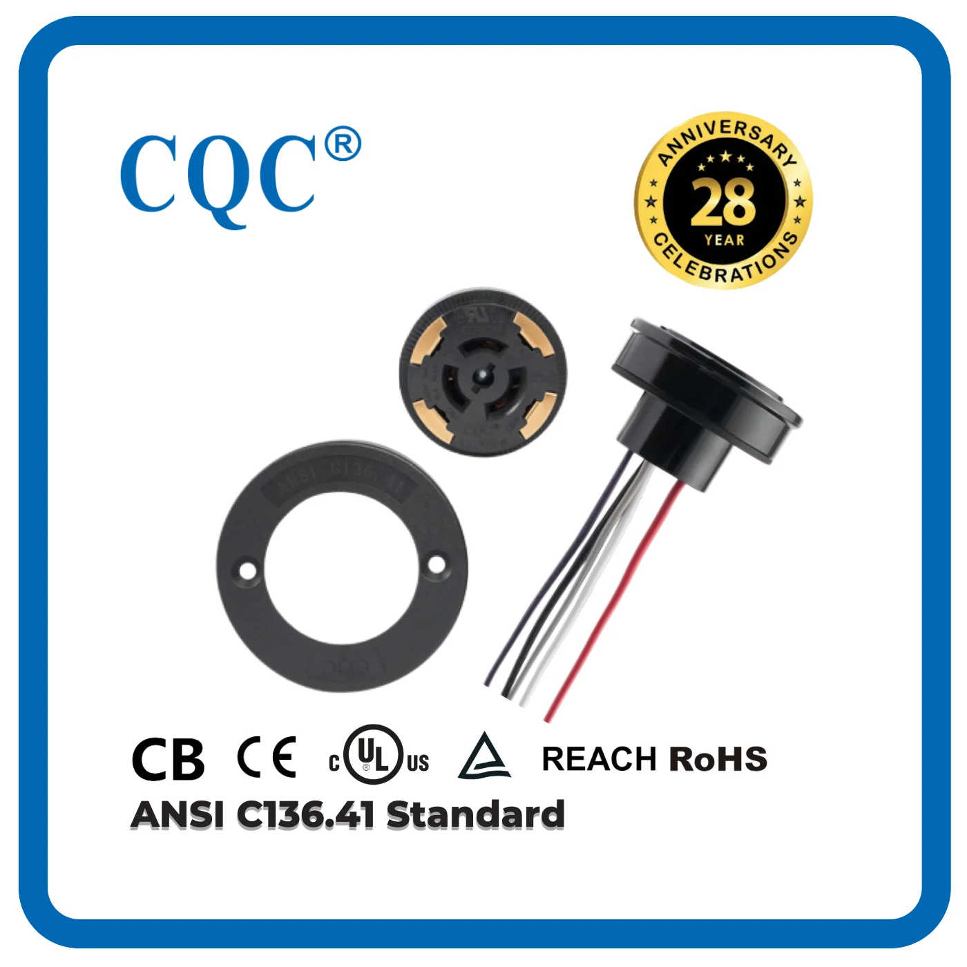 ANSI C136.41 compliant  & UL Recognized Dimming Photocontrol Receptacle LC-10R/6 ansi c136.41