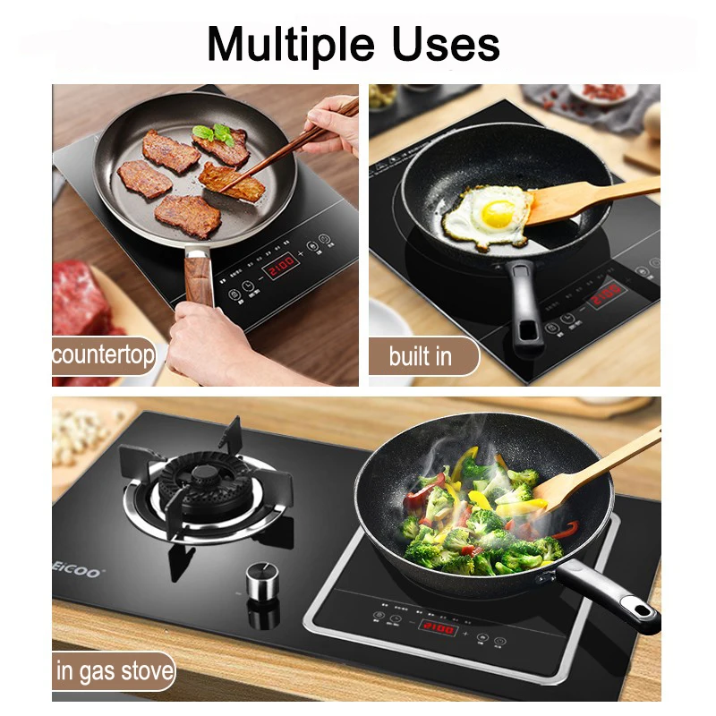 Portable & built in small single cooktops electrical cookstove electric induction cooker ceramic glass top flat burner  home use