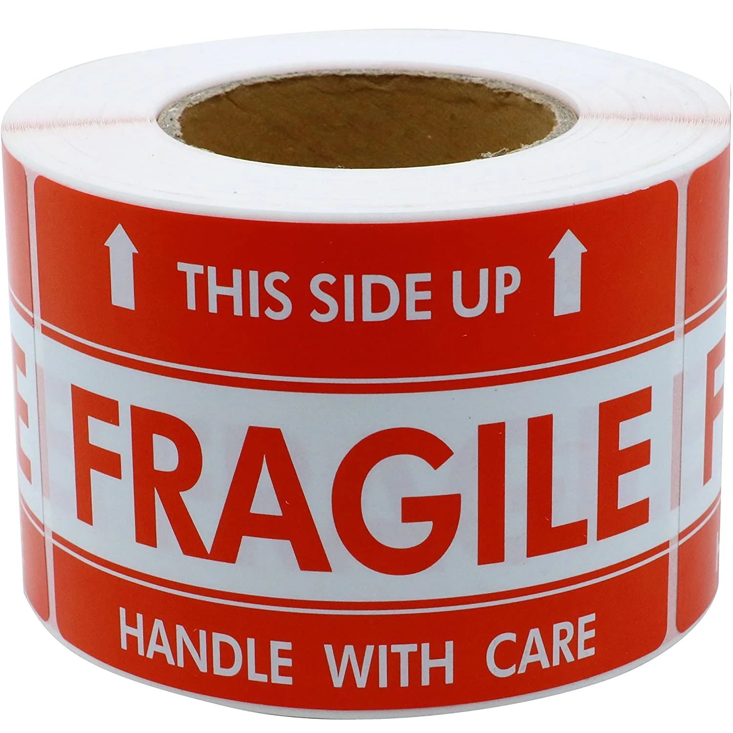 Waterproof Permanent Adhesive Fragile Stickers Self Adhesive Warning Fragile Label Roll