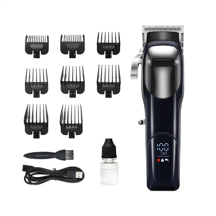 Newest 11000RPM motor Rechargeable Professional Hair Clippers Hair Trimmer hair cutting machine With Comb