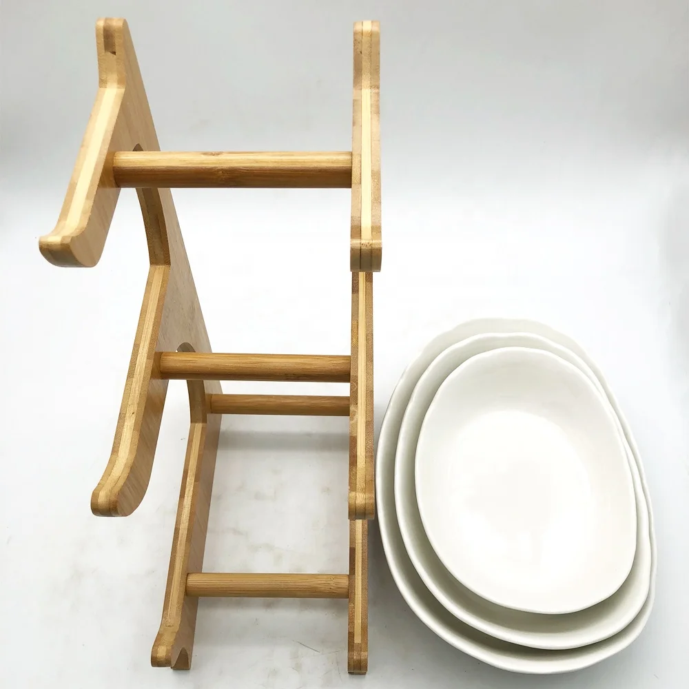 
3 Tier Standing Bamboo fruit Basket Banana Hanger For Fruits Vegetables Snacks 