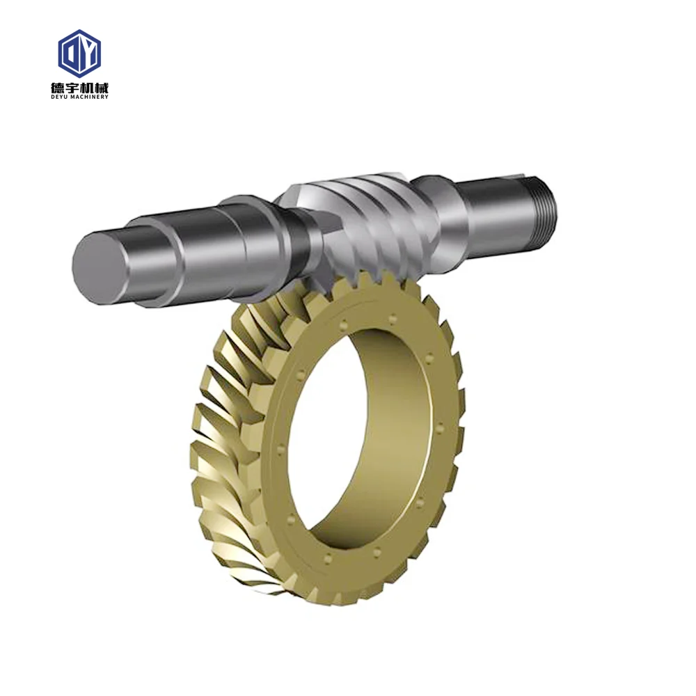 Brass Worm and wormgear for gearbox reducer