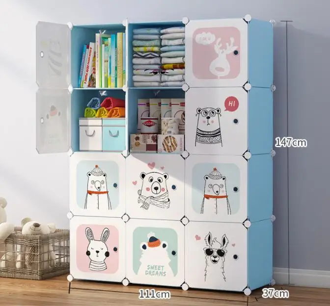 Modern Durable Plastic Cupboard Organizer Factory Direct Sale Multi-Scenario Wardrobe Bedroom Furniture Clean Storage Solution