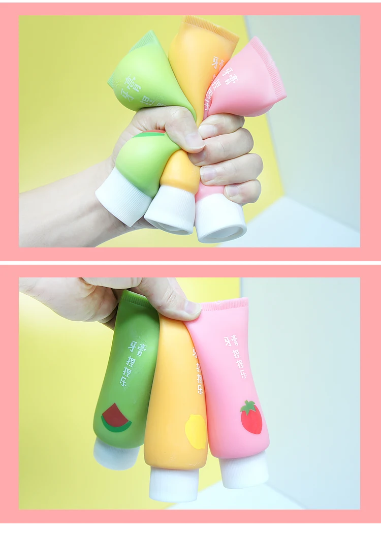 Eco-friendly Soft Rubber Custom Shape Stress Ball Squeeze Anti Stress Ball Toothpaste Shape Stress Ball