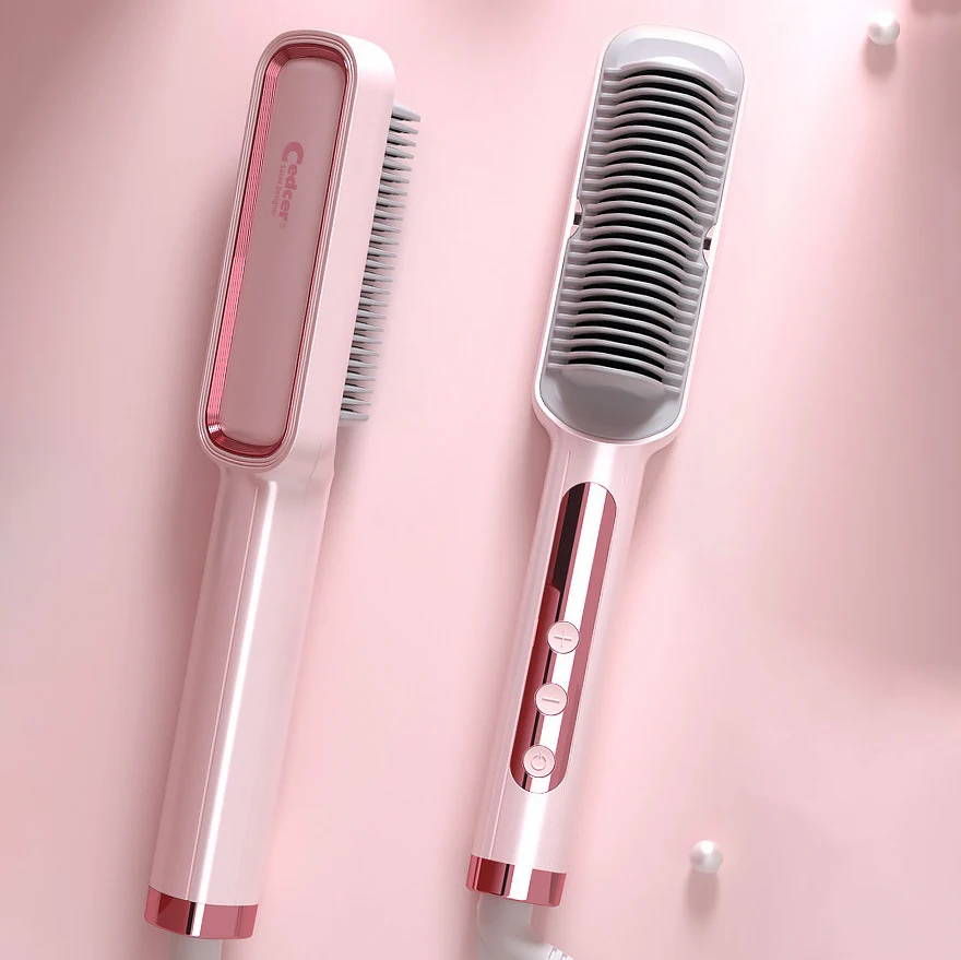 Electric Hot Hair Comb Brush Crimper hair Iron Hot Air Comb flatirons electr Ceramic Hair Straightener Brush