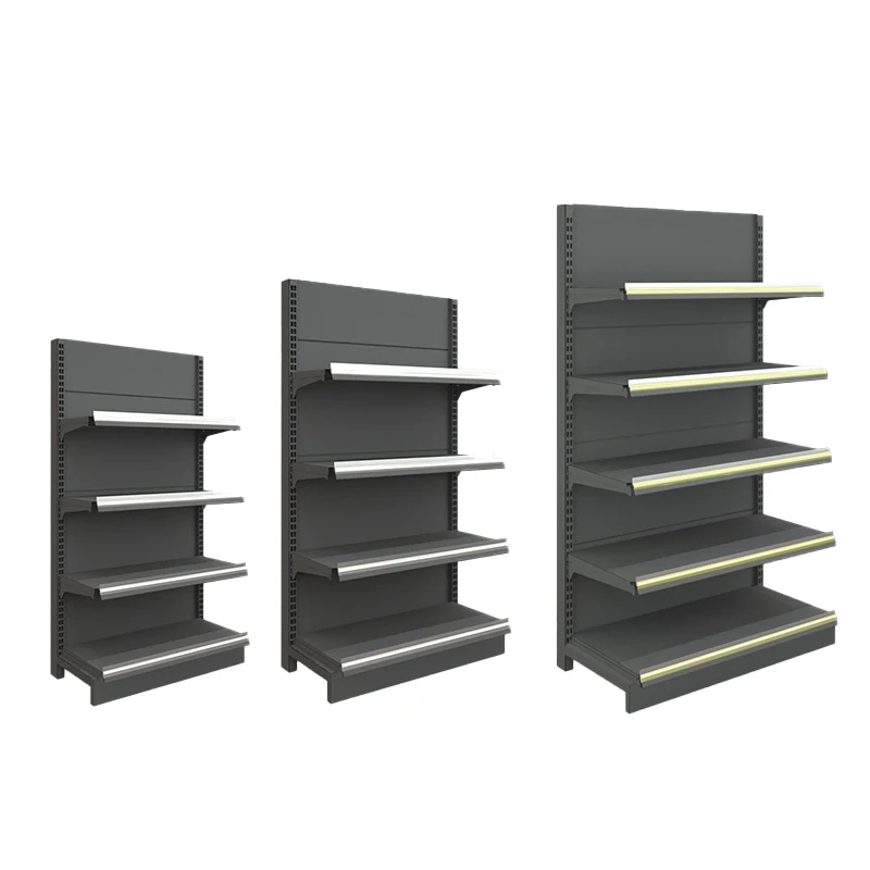 Guichang flat back panel supermarket gondola rack shelving store gondola