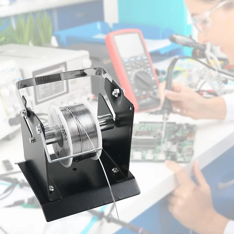 JH-Mech Soldering Welding Wire Adjustable Roll Holder Easy Assembly And Disassembly Metal Wire Spool Holder