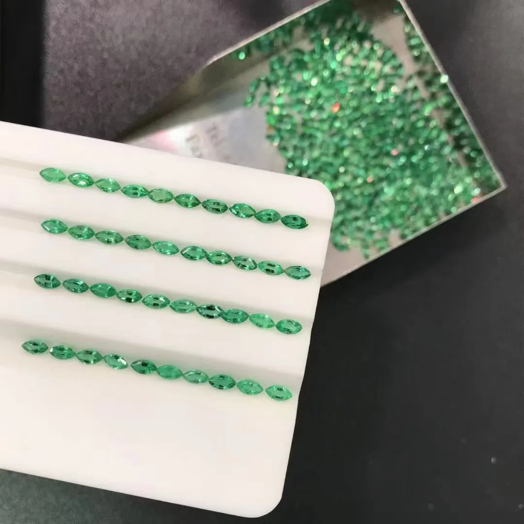Emerald Marquise Shape 4x2mm-7x3.5mm genuine zambian green loose gemstone good quality natural emerald