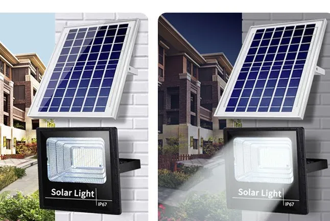 solar lamp photovoltaic street light led high-power floodlight super bright waterproof