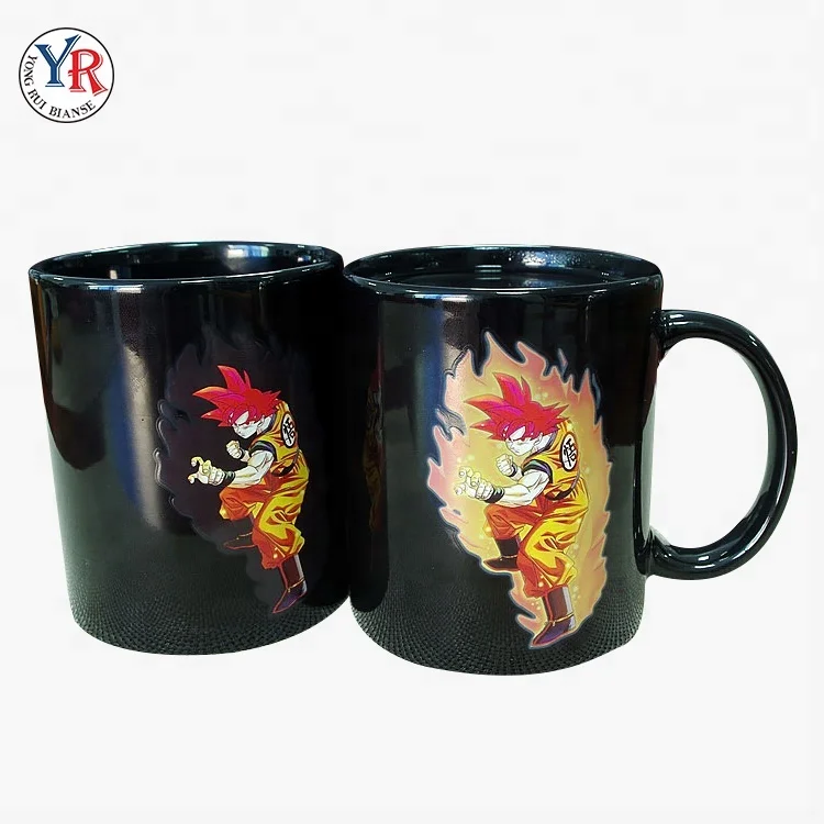 Sublimation Ne Zha Film Teleplay Cup Custom Logo Mugs Wholesale Color changing Mug Magic Ceramic Mug