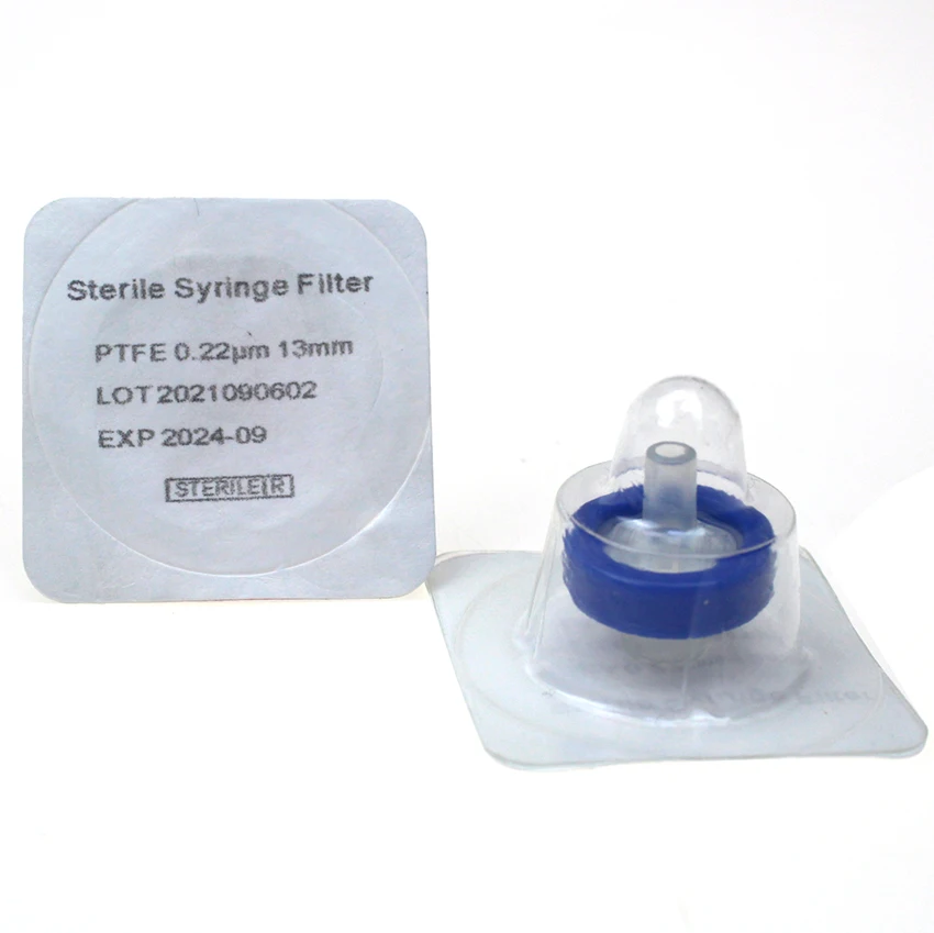 Nylon/PTFE/Hydrophilic PVDF  Sterile Syringe Filter, Diameter 13mm, 100pcs/pk
