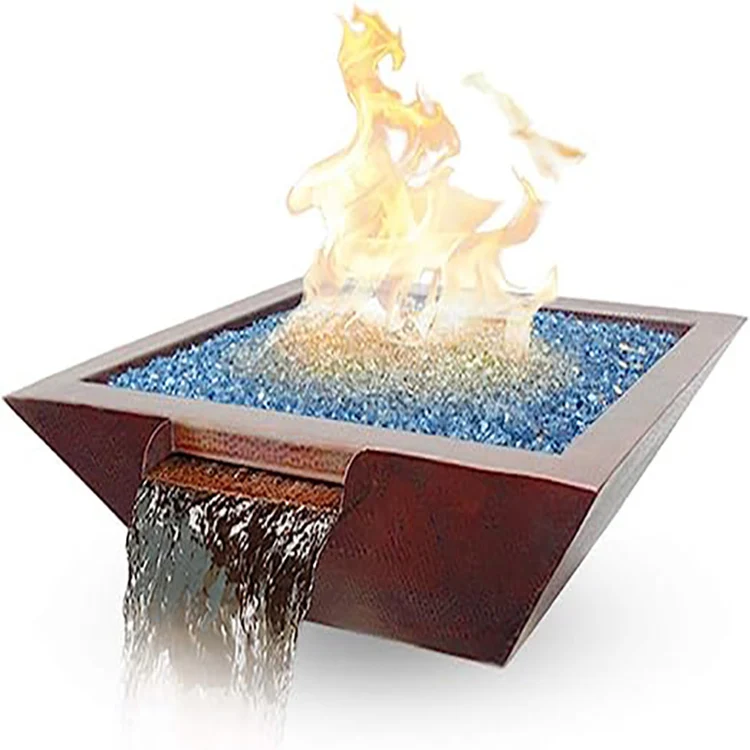 Открытый водяной занавес осенний фонтан firebowl с водой