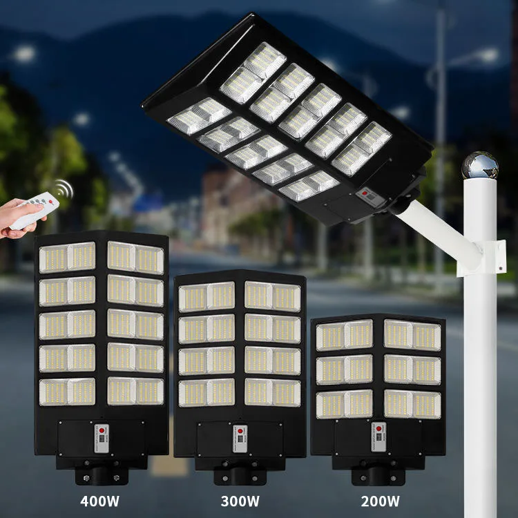 400W Solar Powered Flood Light IP67 Waterproof Lights Solar Outdoor LED Solar Motion Sensor all in one Lights for Garage Yard