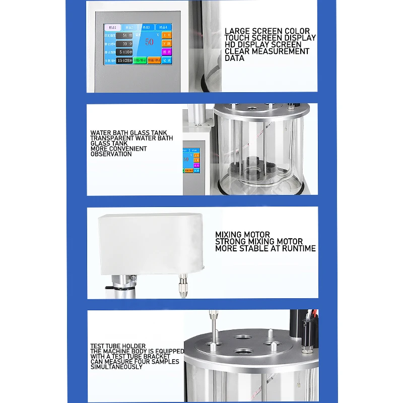 Applicable standard ASTM D1401 GB/T 7305  Petroleum Products Synthetic Liquid Anti emulsification/Water Separation Tester