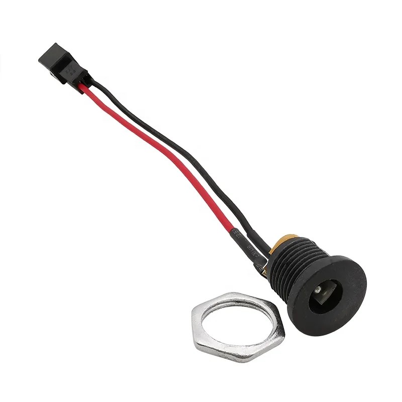 OULAIDA 10Pcs DC 5.5mm x 2.1mm DC Power Female Jack to JST SM 2 Pin Male Plug Cable Connector Adapter DC 5.5 2.1 10cm 15cm 20cm